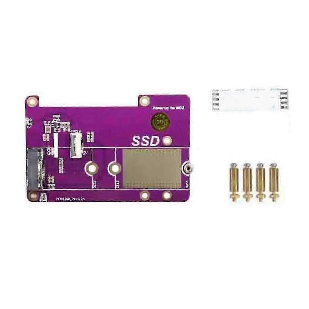 For Raspberry PCIE to M.2 NVME SSD Interface Expansion Board Module,A