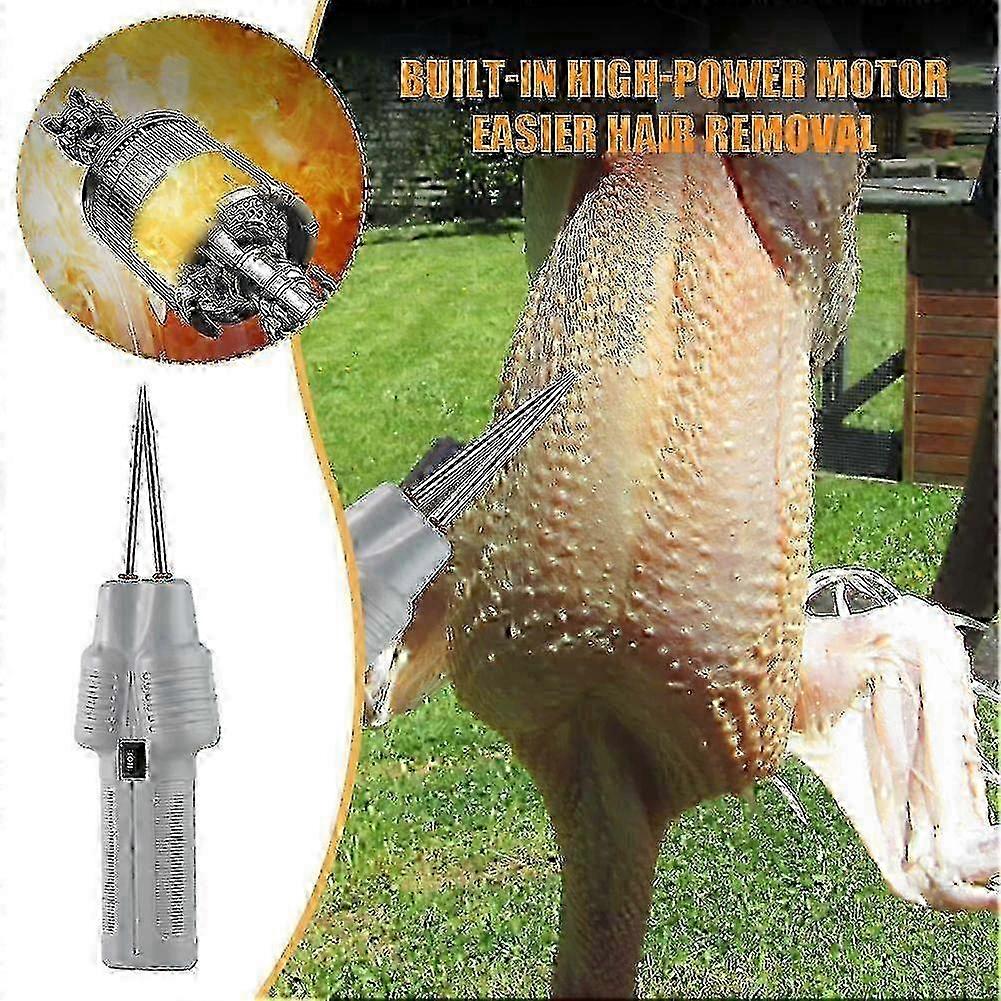 Electric poultry plucker for small farm chicken processing