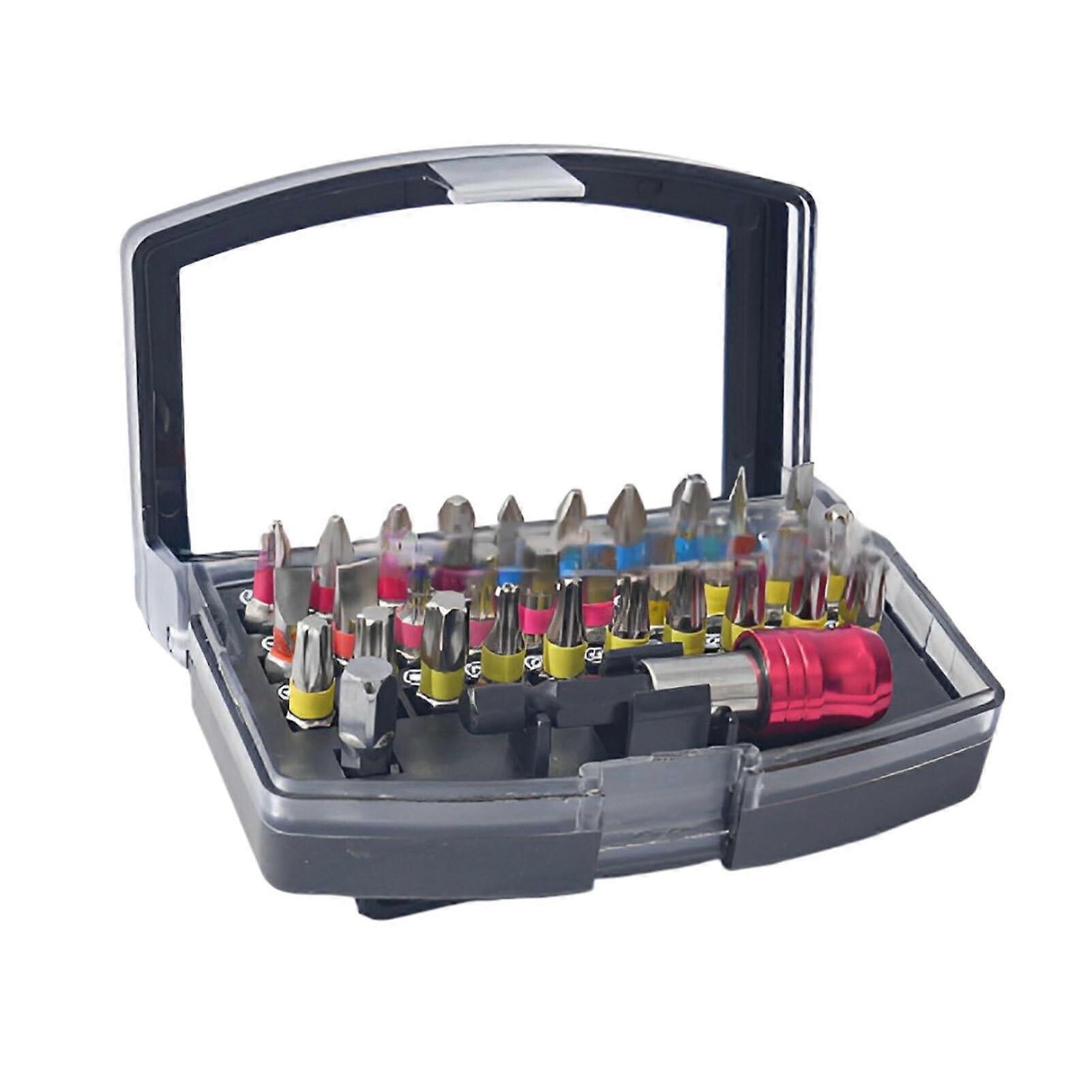 Drop Resistant Sleeve Set For Electric Screwdriver Maintenance With Rotatable Waist Buckle 32Piece Set