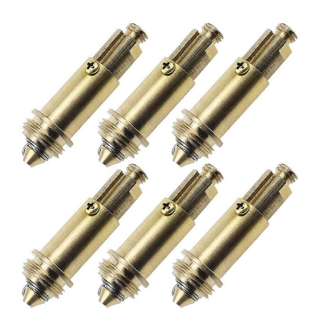 6 PCS Sink Plug Replacement Basin Bath Waste Click Clack Spring Brass Plug for Kitchen Sink Bath Tu