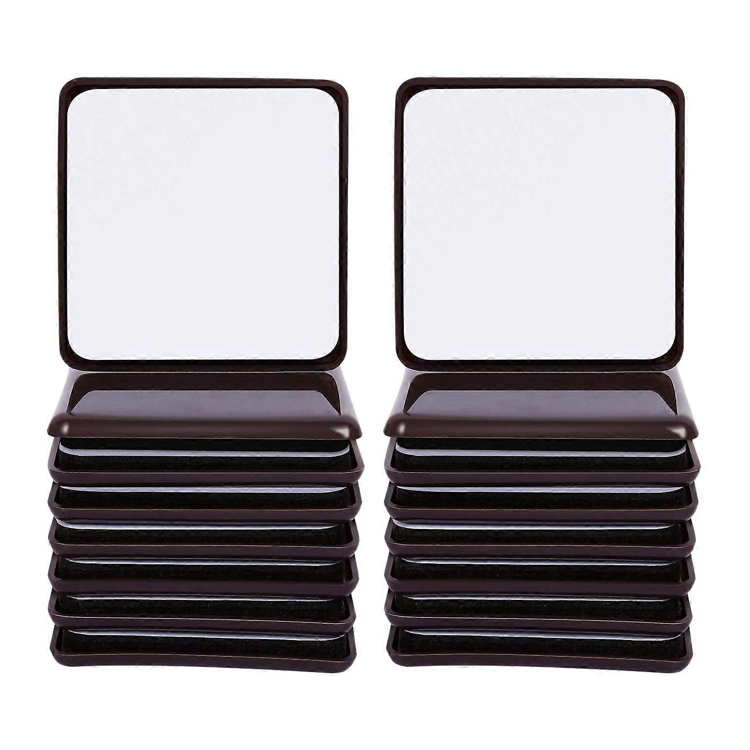 16Pc Furniture Sliders and Gliders Square Adhesive Chair Leg Sliders Floor Protector Pads for Movin