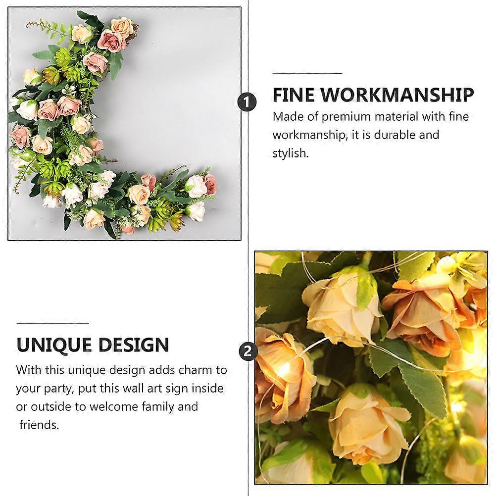 Artificial Silk Rose Vine Garland for Wall Hanging Decorations Multi Color 1Pc