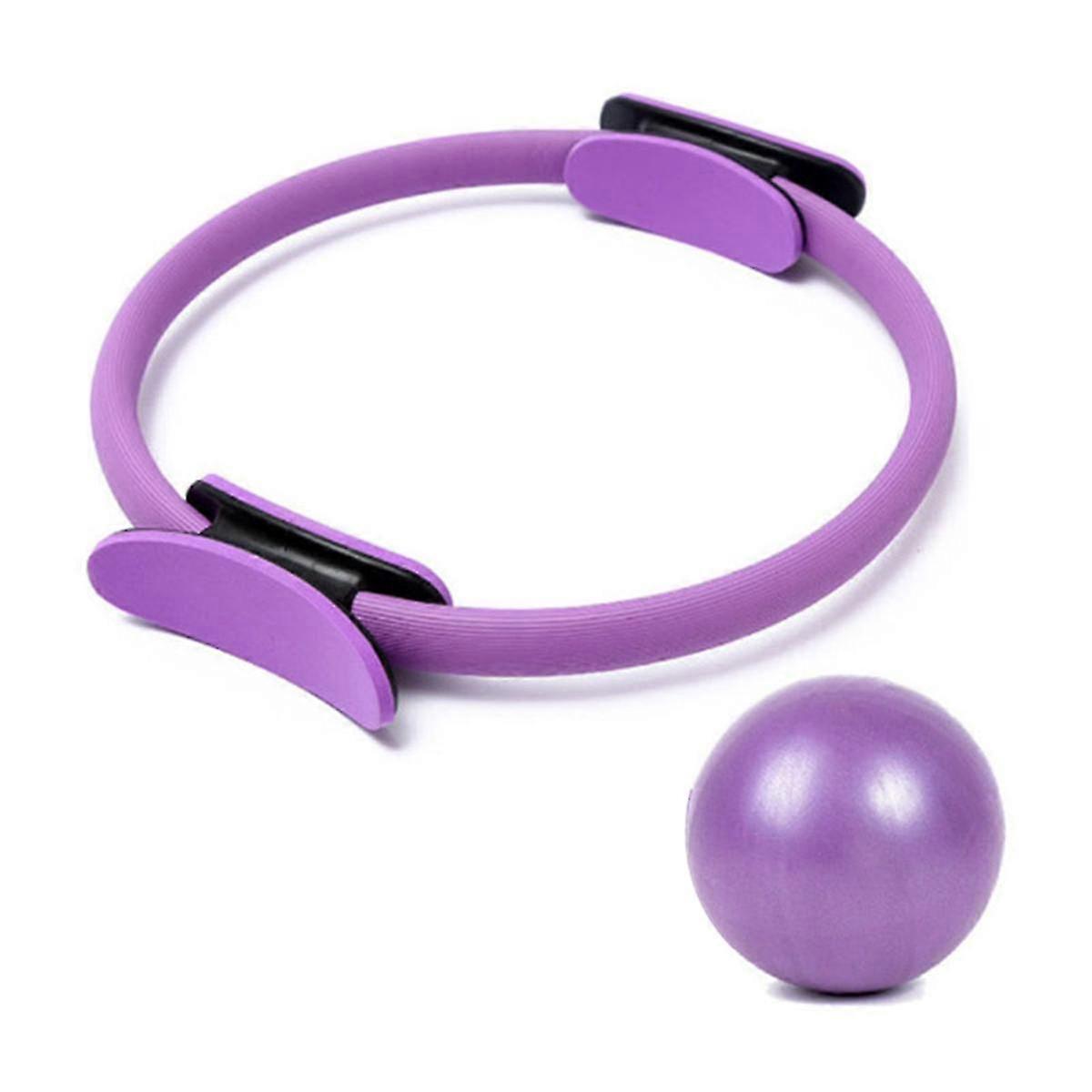 Set de echipamente Pilates: Magic Circle Ring, Mini Ball rezistent la explozie, Bandă de rezistență elastică ridicată