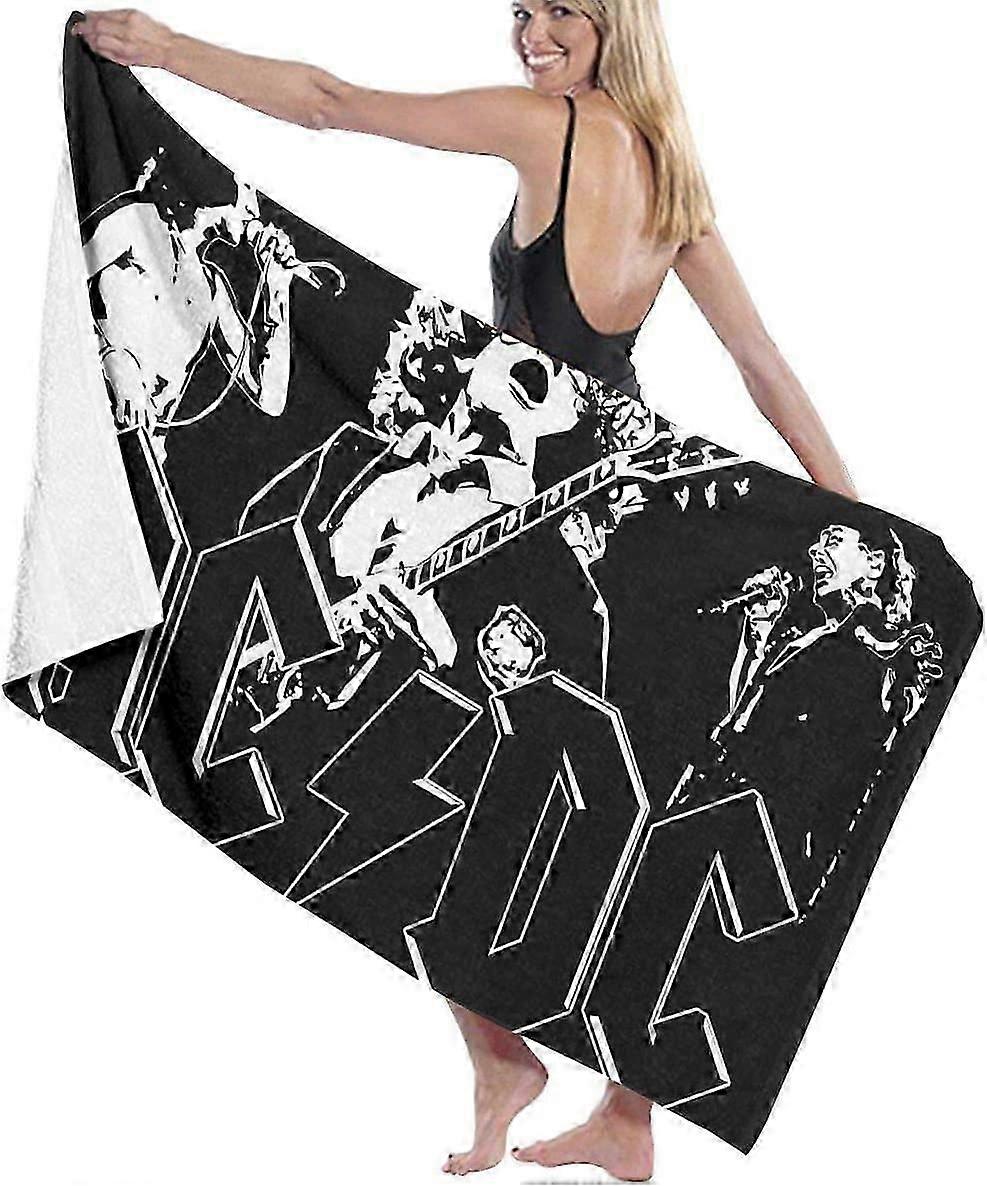 AC-DC棉质沙滩巾超细纤维吸水浴巾快干毛巾毯，男女SYS24810