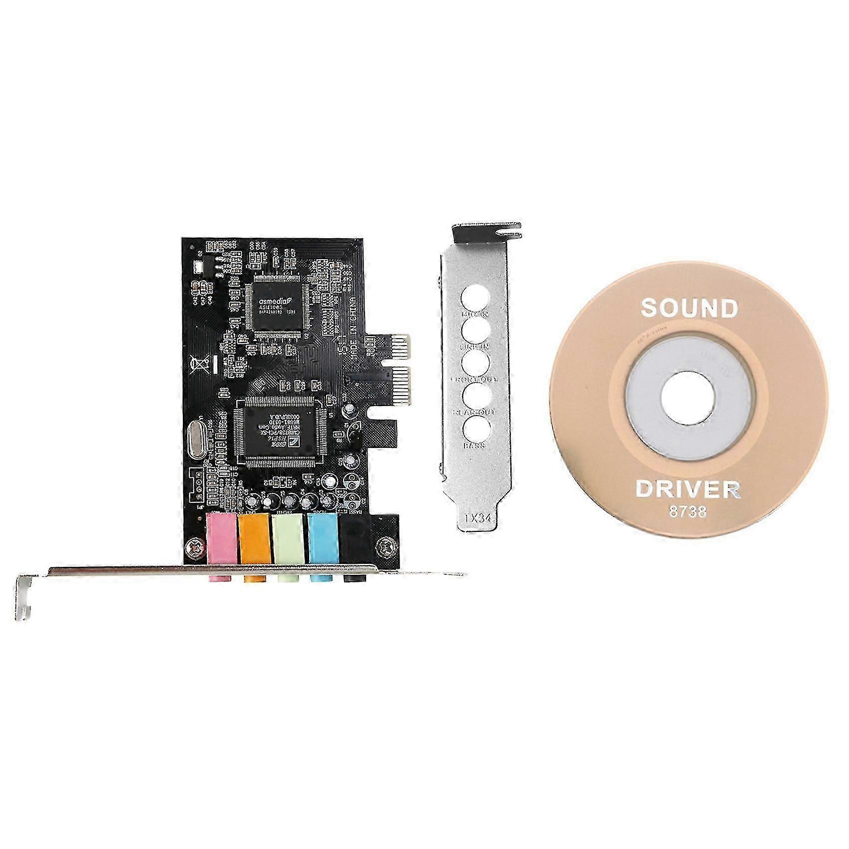 Pcie Sound Card 5.1, Pci Express Surround 3d Audio Card For Pc With High Direct Sound Performance &-haoyi