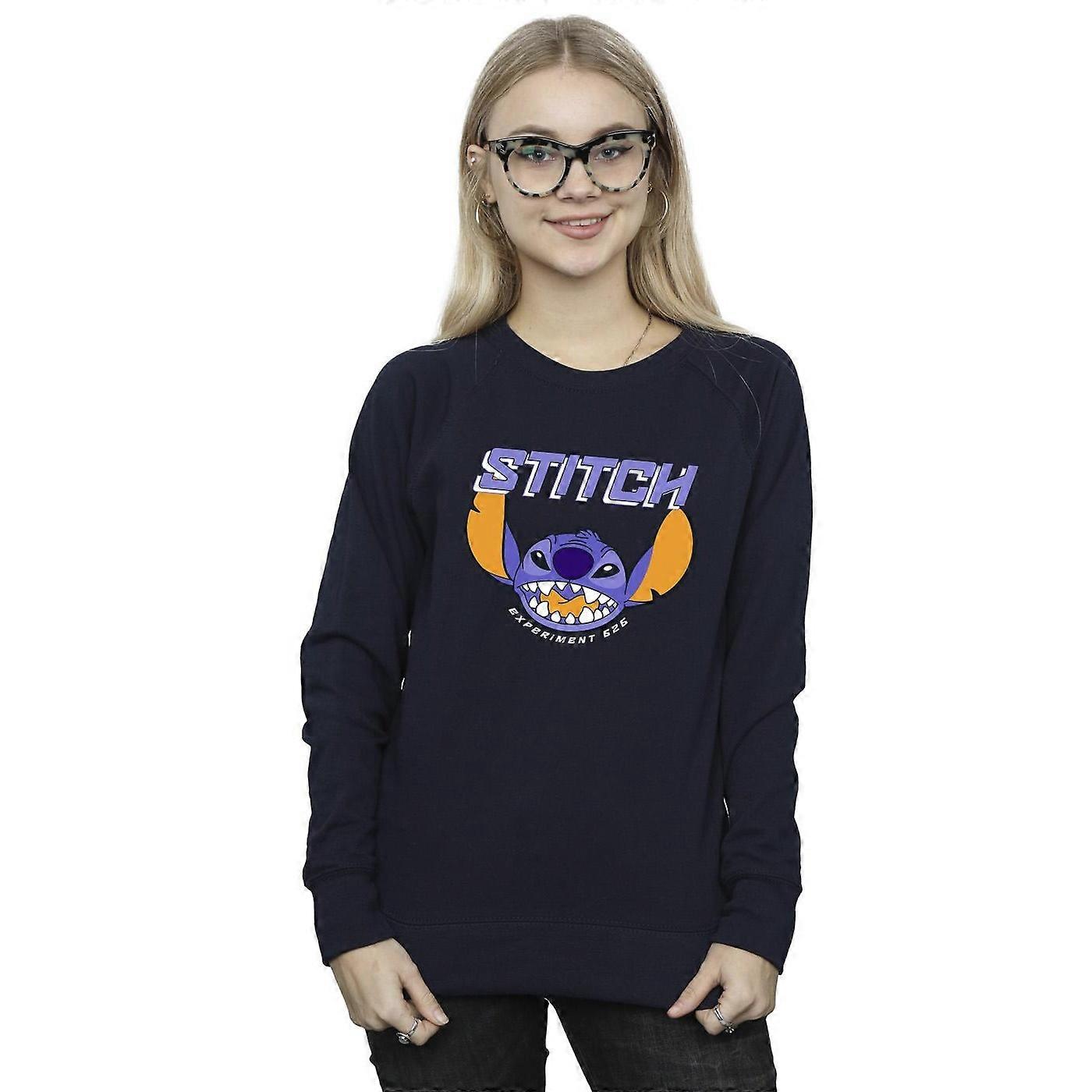 Disney Femme/Dame Lilo And Stitch Purple Sweatshirt Bleu marine XL