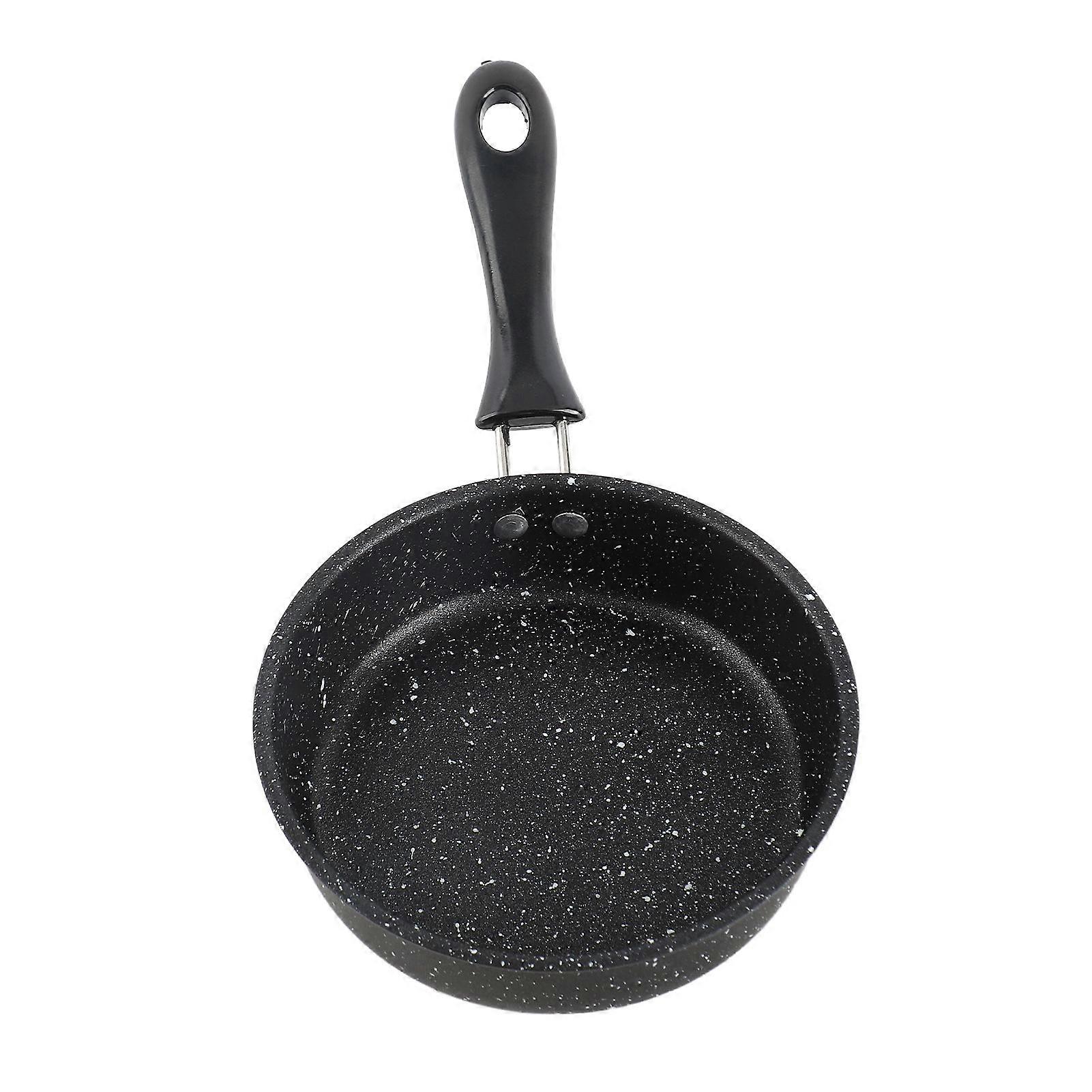 Frying Pan Multifunctional Non Stick Maifan Stone Omelette Pan Easy to Clean Household Steak Skillet with Handle for Induction Cooker Gas Stove 14cm/5