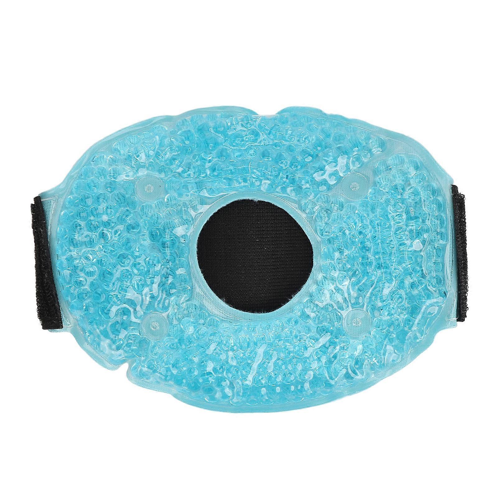 Compresse de gel chaud-froid pour réduire l'enflure, genouillère réutilisable en gel pour les épaules, le cou et la cheville, bleu ciel