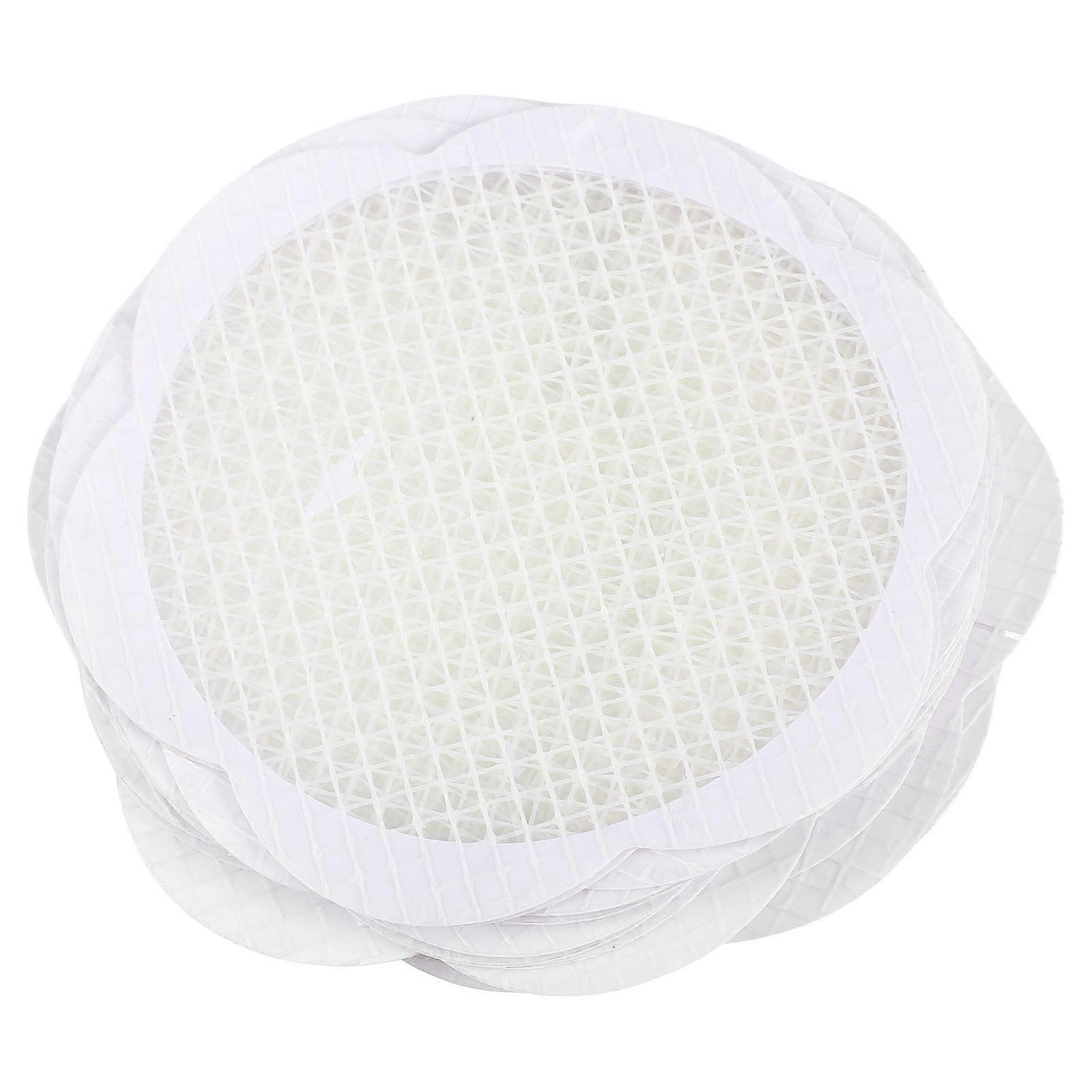 Floor Drain Sticker for Hair Filtering 25Pcs White Disposable Sewer Screen
