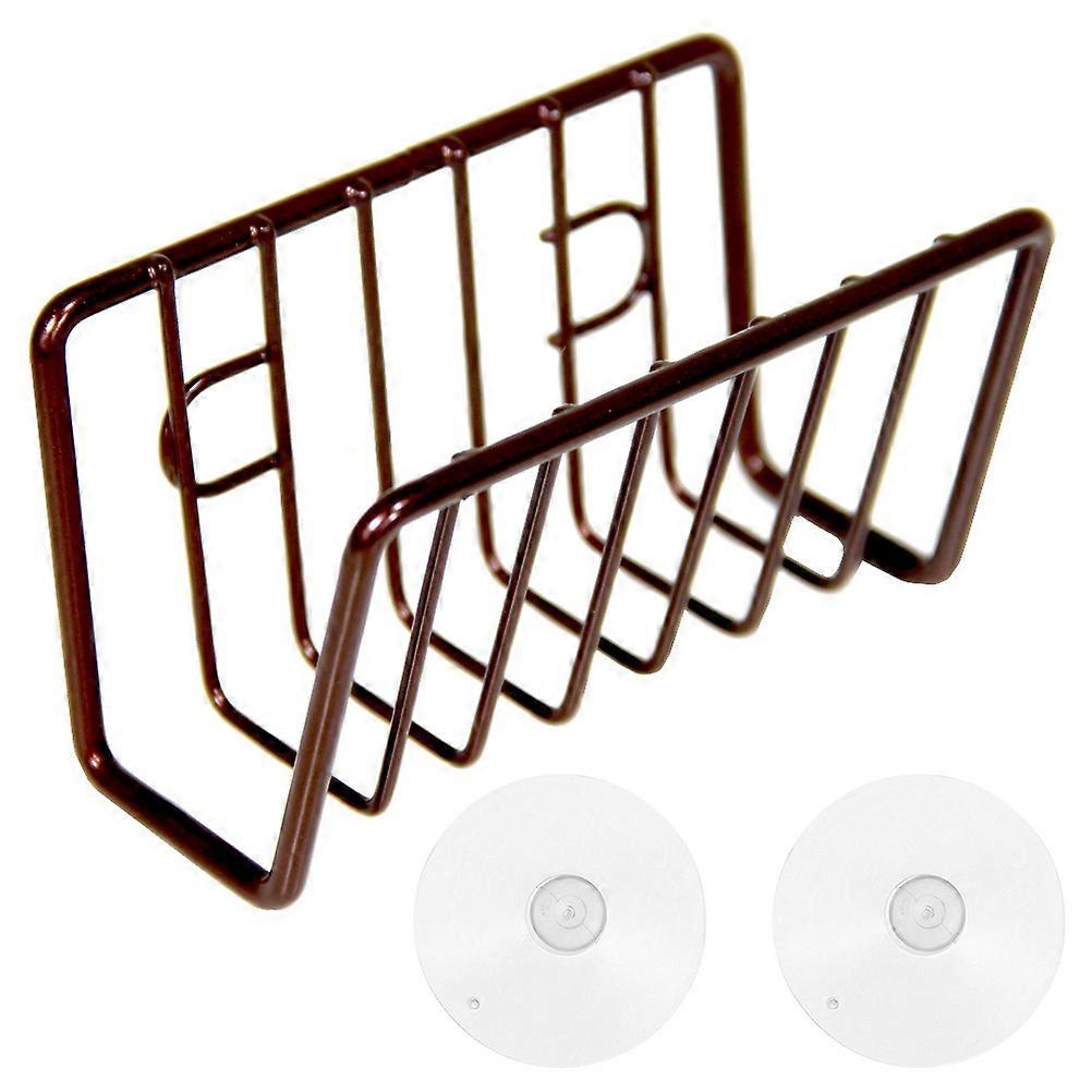 Sponge Holder for Kitchen Sink Stainless Steel with Suction Cups Organizer