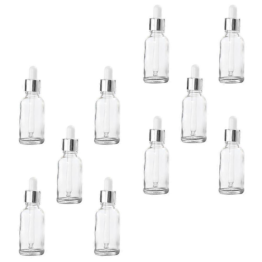 Oljedispenseringsflaska Cylindriskt glas transparent för hemmabruk Reseförvaring 10st