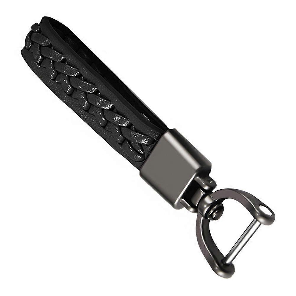 Car Key Chain Key Ring for Decoration Braided Hanging Rope Black