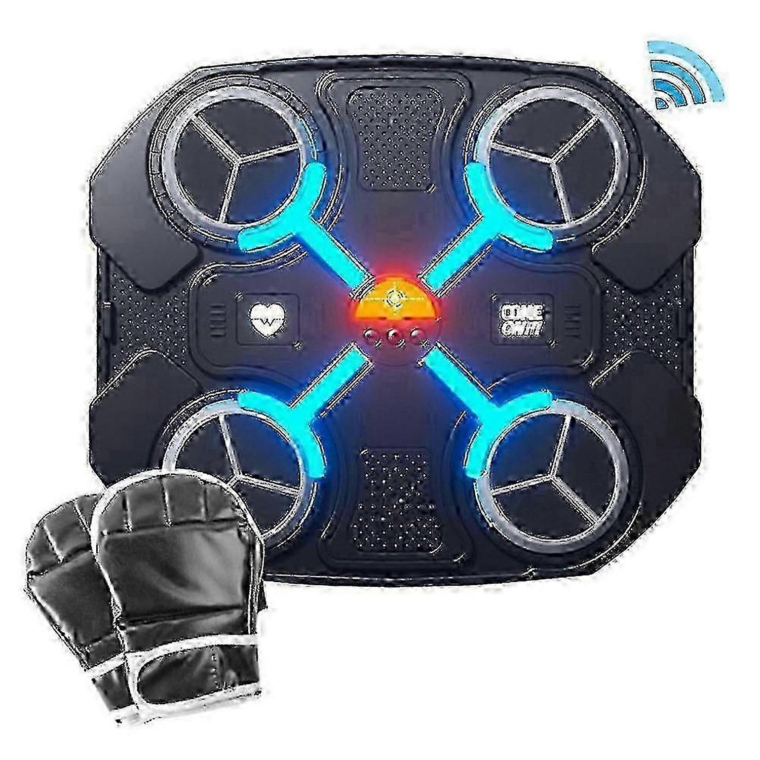 2024年子供用オルゴールボクシングマシン(手袋付き)、Bluetoothスマートボクシングトレーニングウォールターゲットパンチングパッド子供用誕生日クリスマスプレゼント