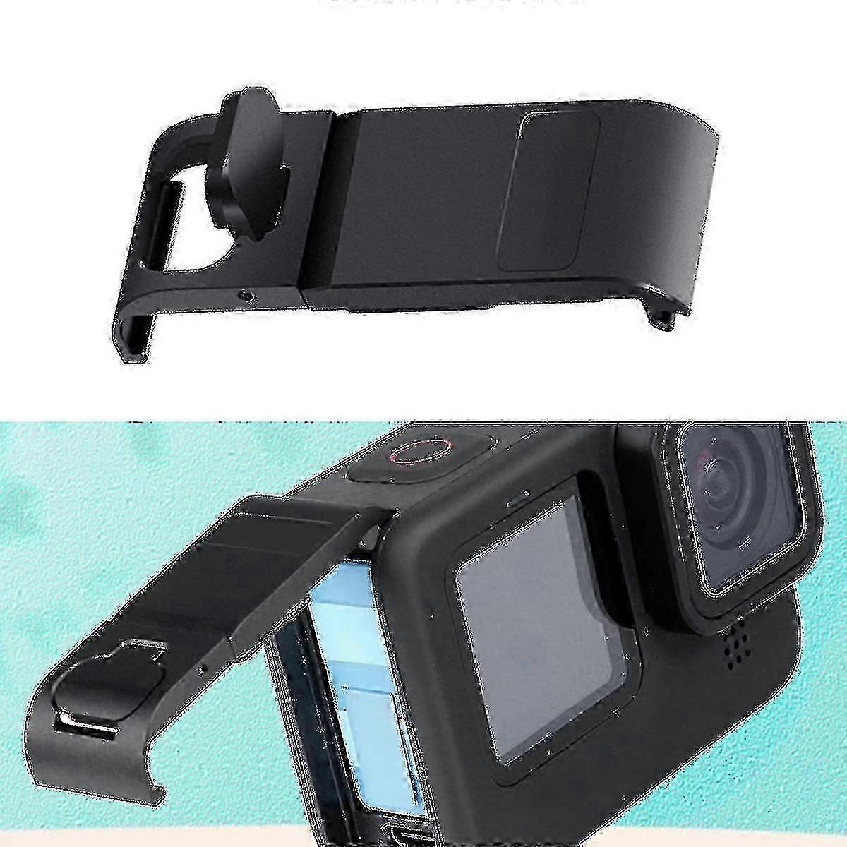Dustproof Sliding Aluminum Battery Side Cover for Gopro Hero 9/10/11 Action Camera, Removable Charging Case Port 2025