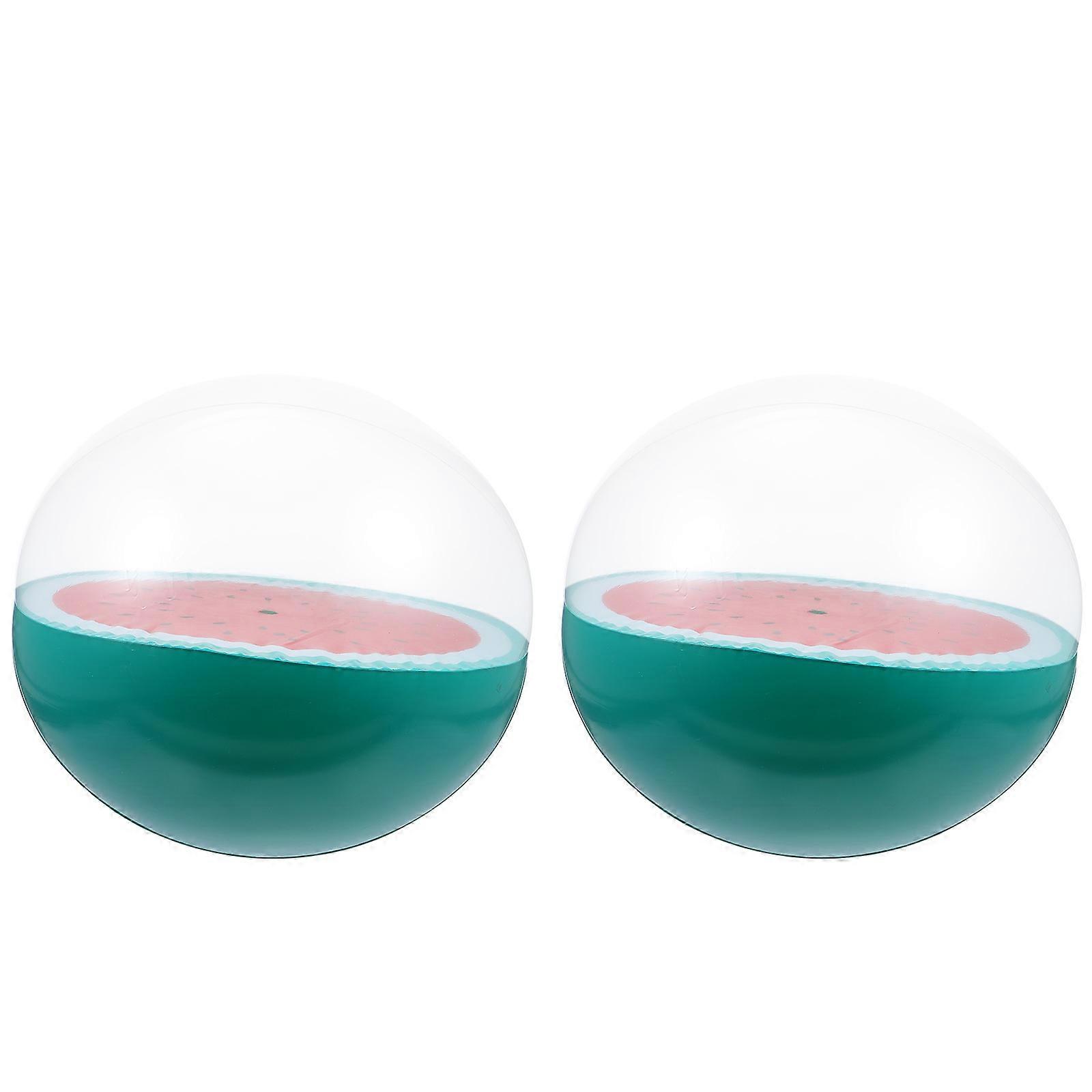 Beach Ball Inflatable 2Pcs Hawaiian Party Style Beach Balls Assorted Color 30CM For Kids And Adults