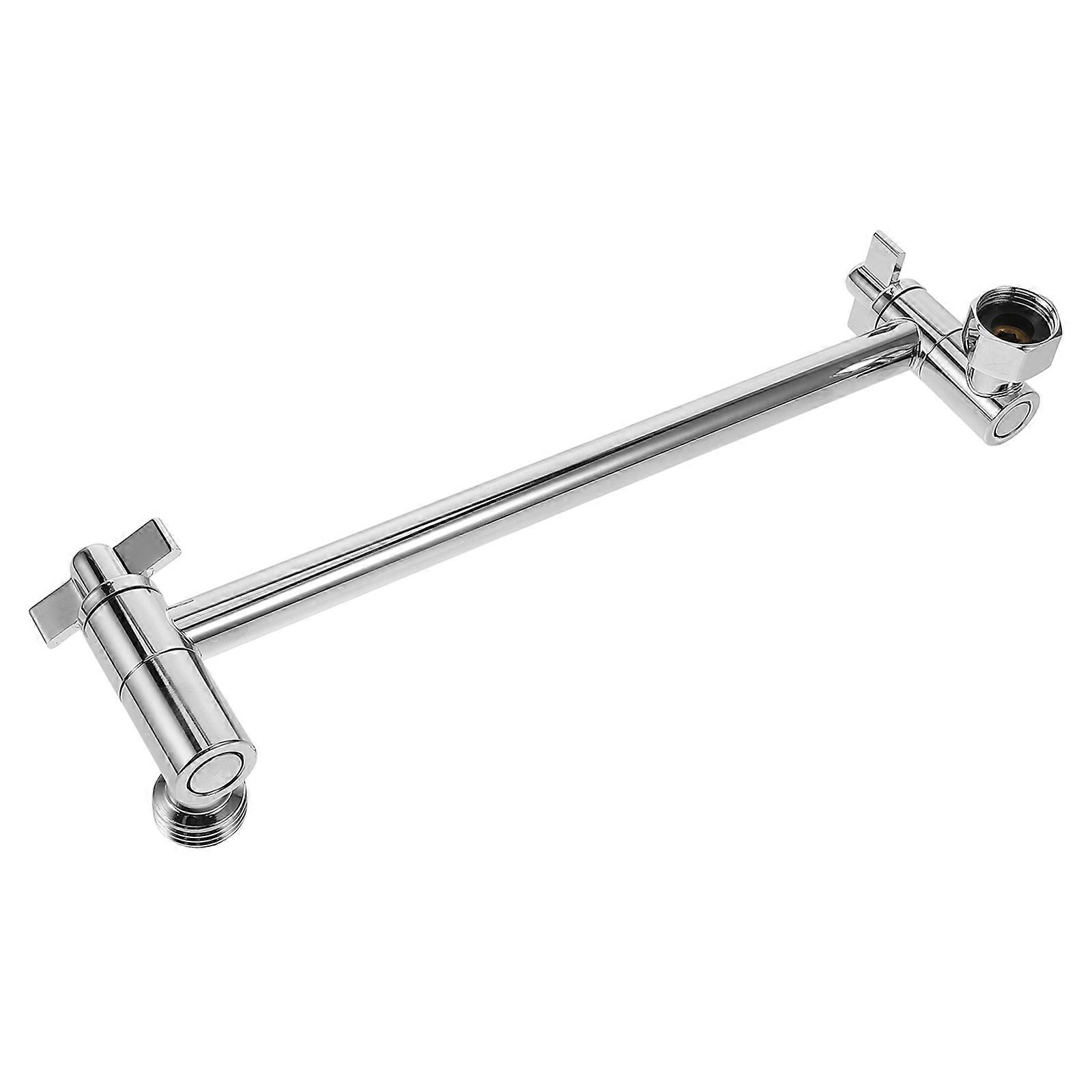 Stainless Steel Shower Arm Extension 2Pcs Adjustable Shower Head Extension