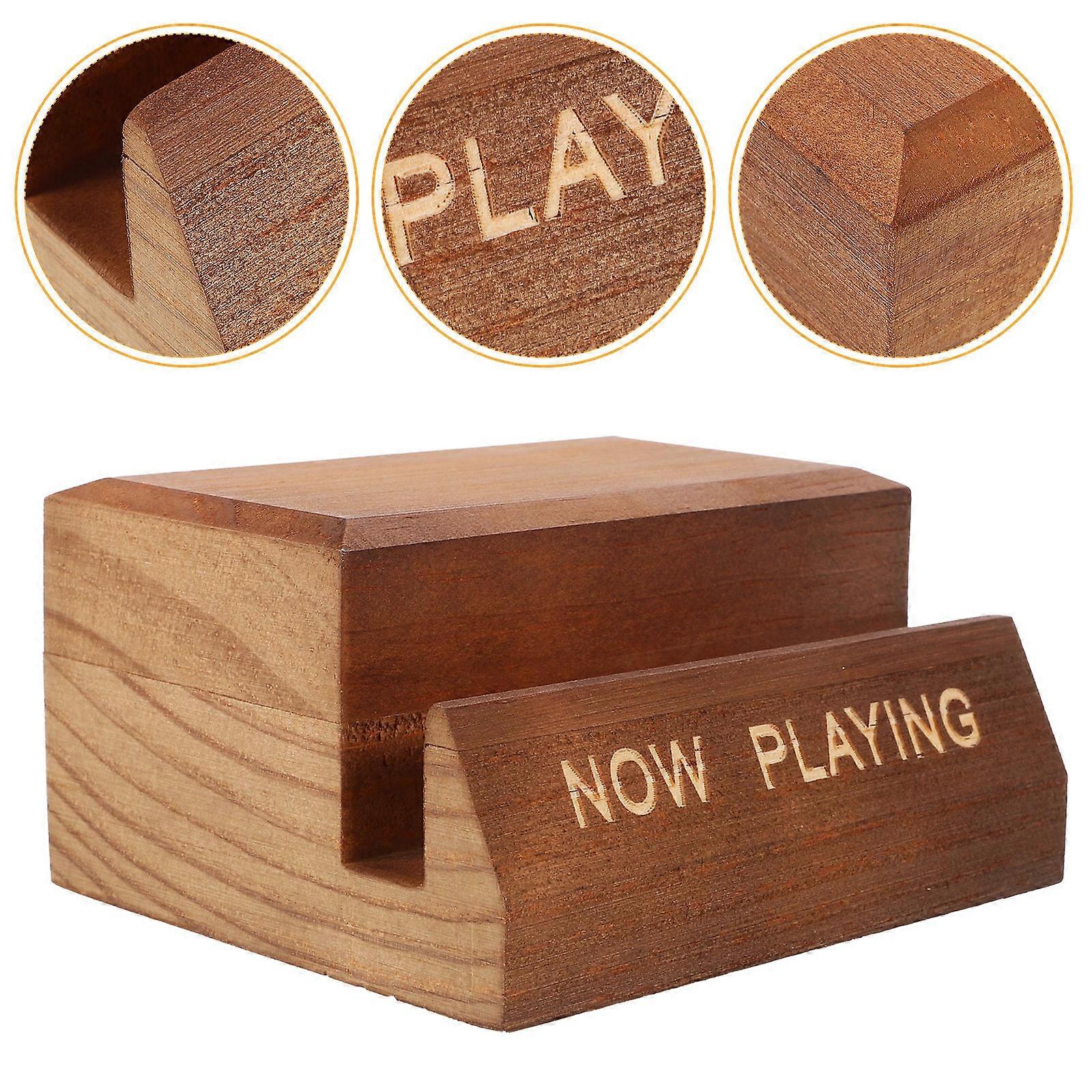 Wooden Vinyl Record Holder Display Rack for Storage Use 3Pcs Set