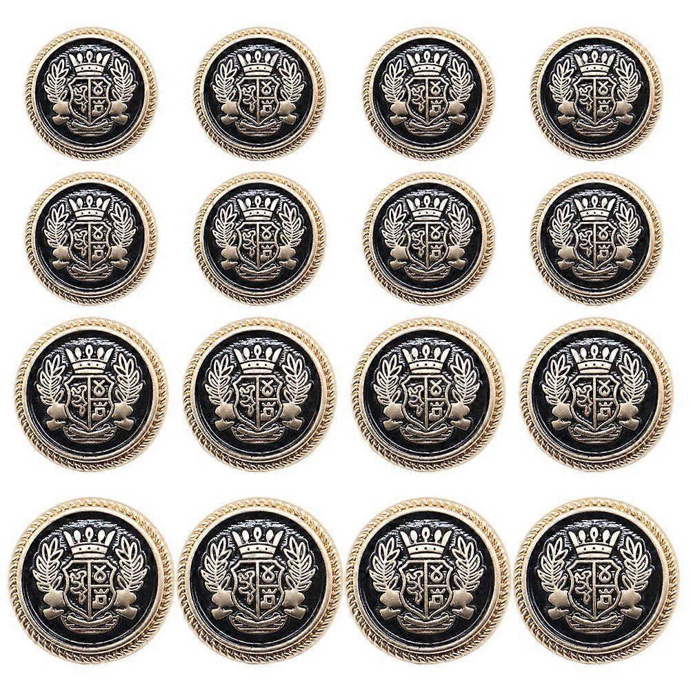 16pcs Sewing Buttons Delicate Alloy Decorative Button British Styled Button