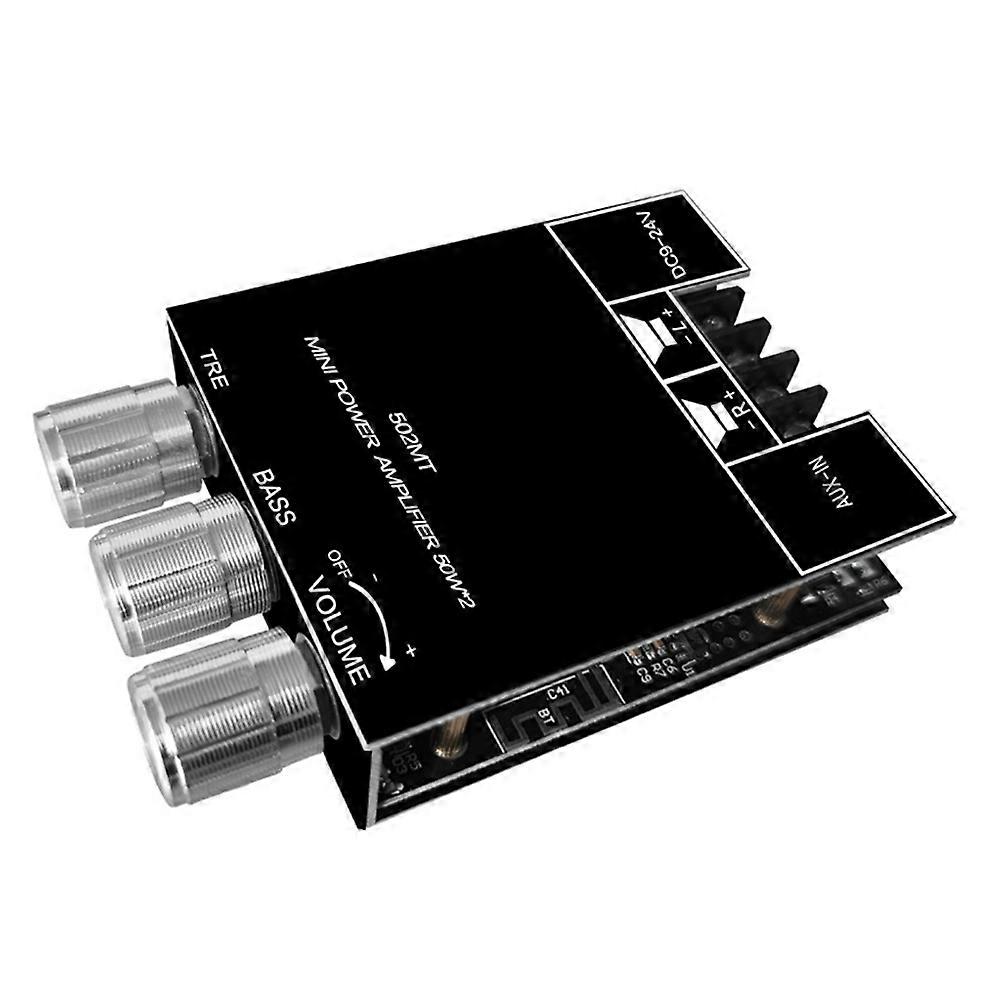 ZK-502MT Bluetooth 5.0 Subwoofer Amplifier Board 2.0 Channel High Power Audio Stereo Amplifier Board 2X50W Bass AMP