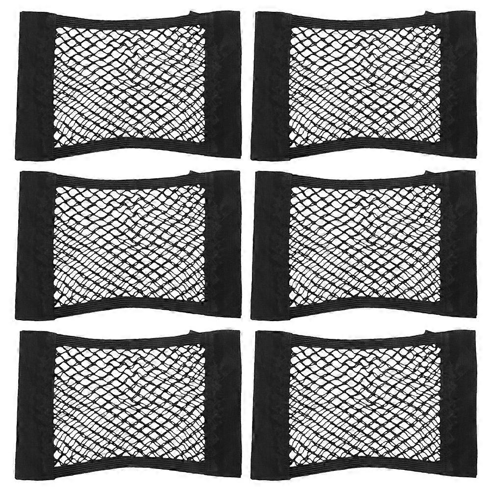 Universal Car Cargo Net Double Layer Trunk Storage Net Bag 24Pcs