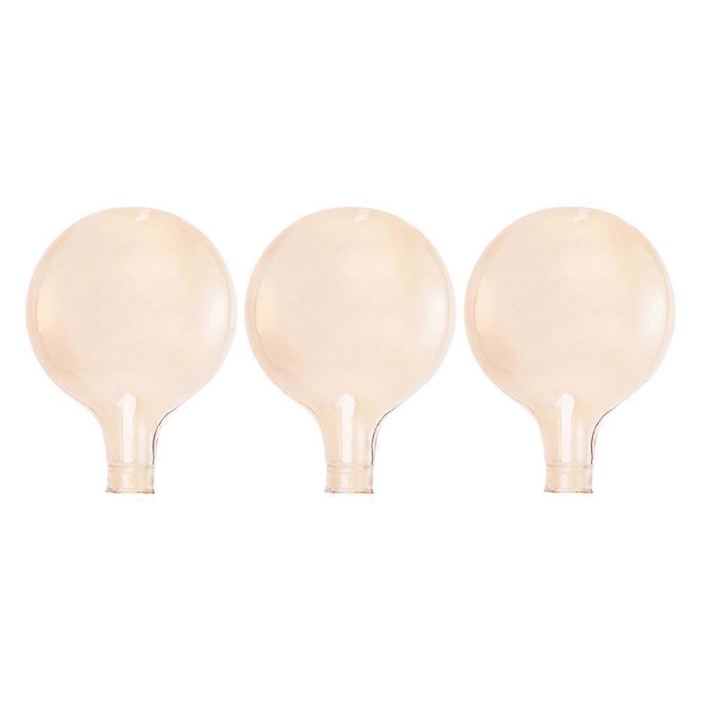 3Pcs Glass Lampshade Replacement Lamp Shade For Pendant Light In Beige Color For Light Diffusion