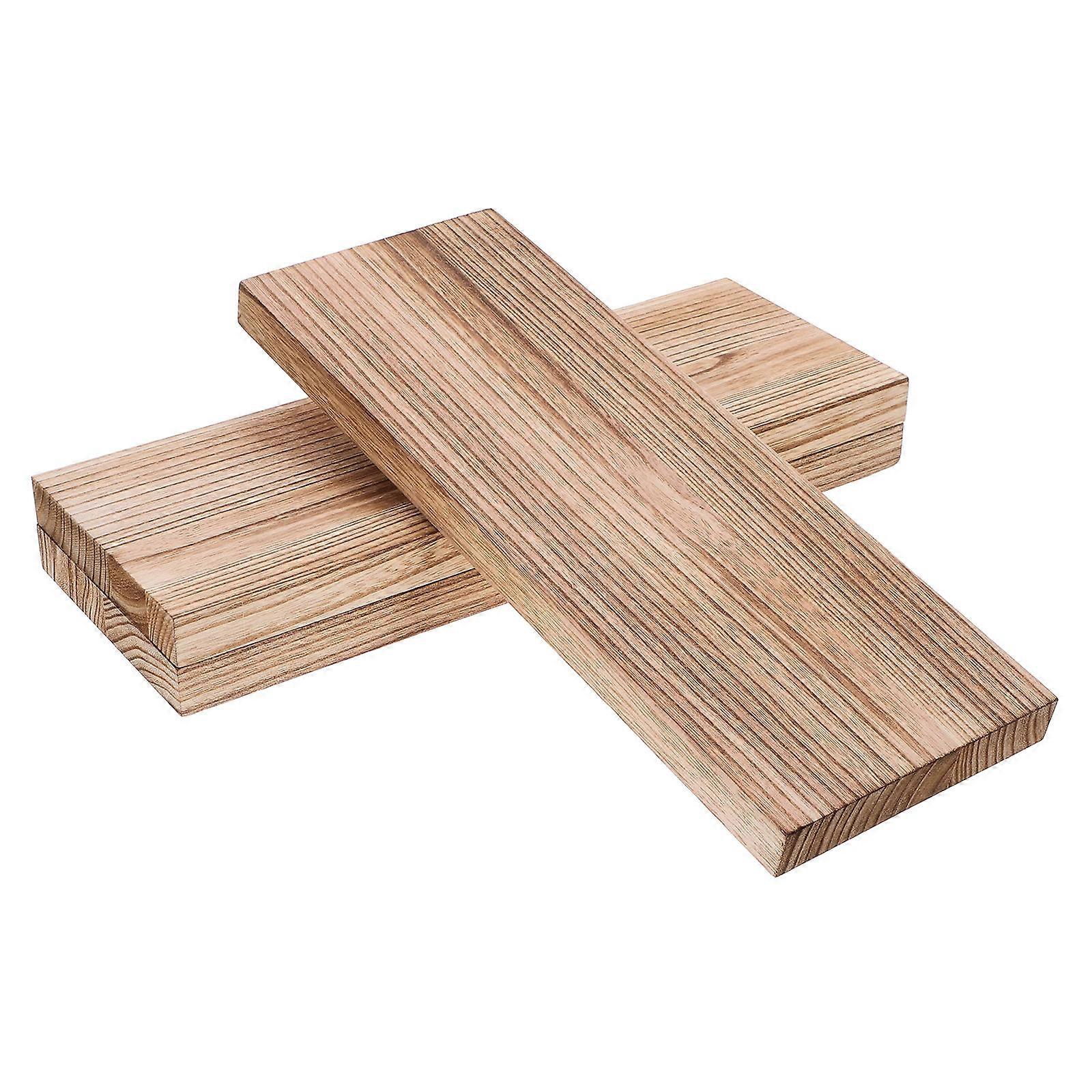 Wall Mount Storage Wall Shelf for Bathroom 3Pcs Versatile Wooden Floating Shelves