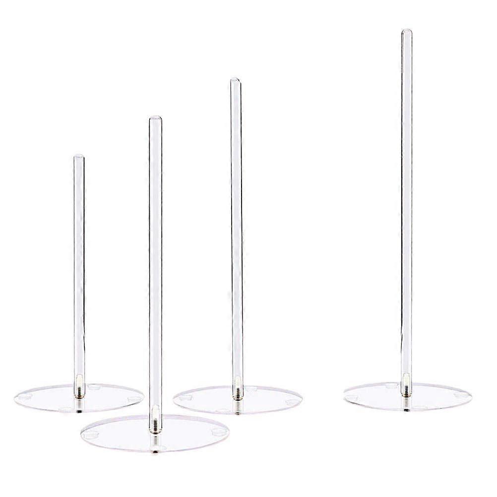 Party Donut Stand for Doughnut Storage 4Pcs Acrylic Transparent Holders