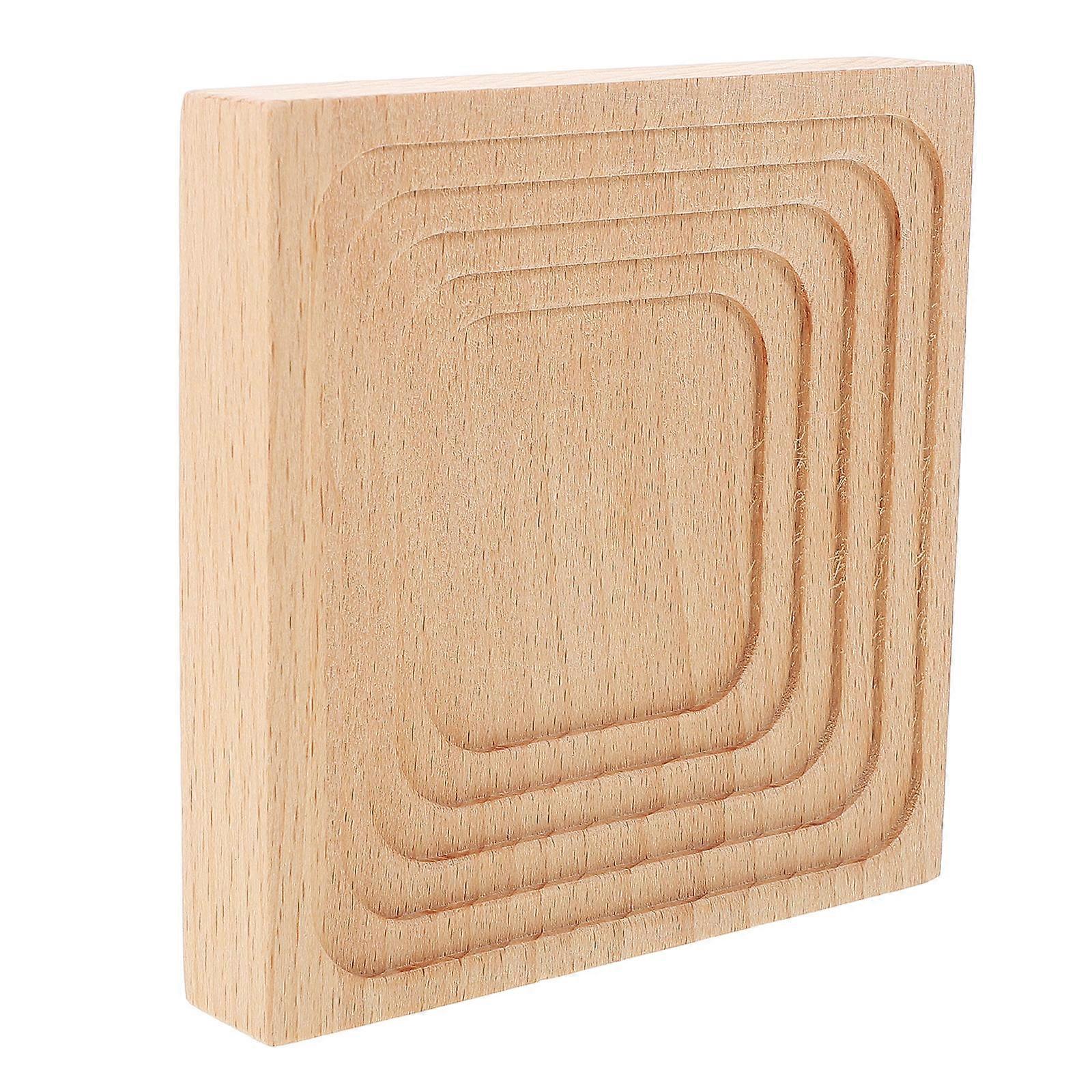 Wooden Dessert Platter Food Serving Plate For Cake Shops Rustic Style Multi-Functional Use 3Pcs