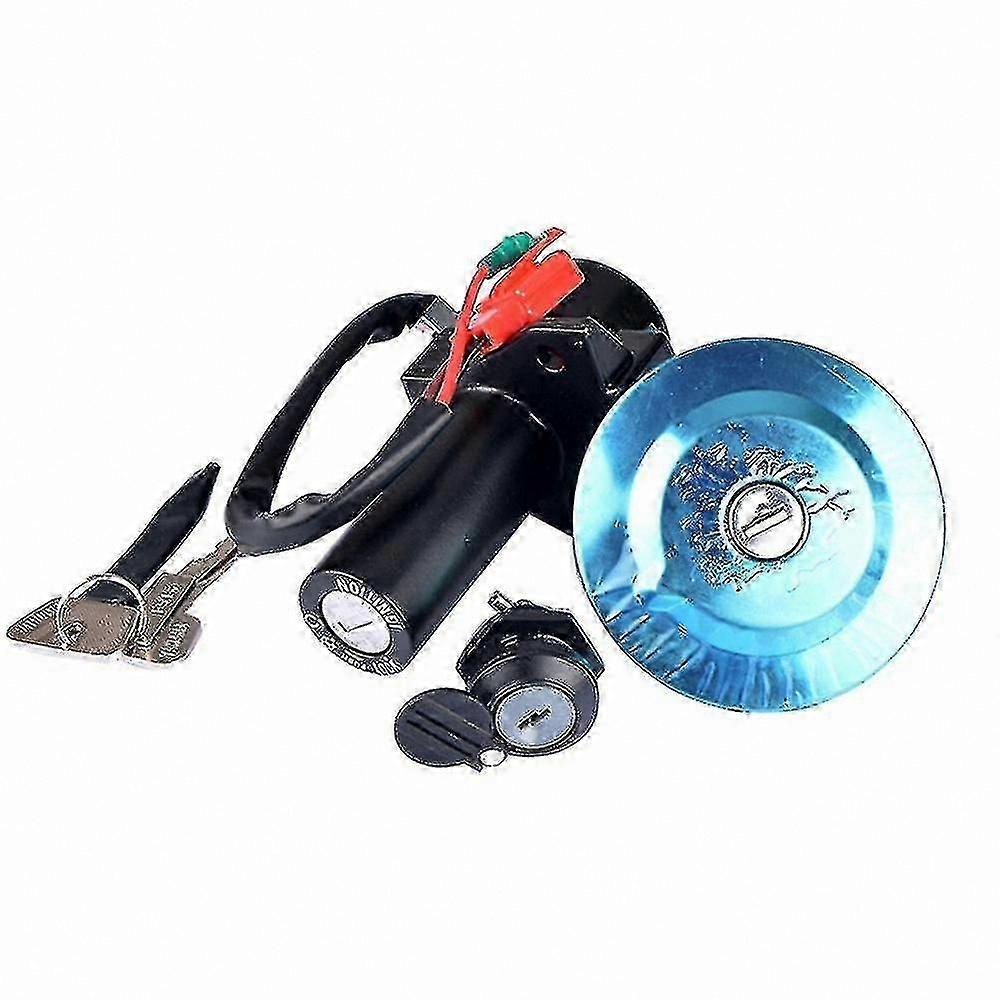 125cc Scooter Ignition Switch Lock Set with Door Lock & Tank Cap for Motorcycle