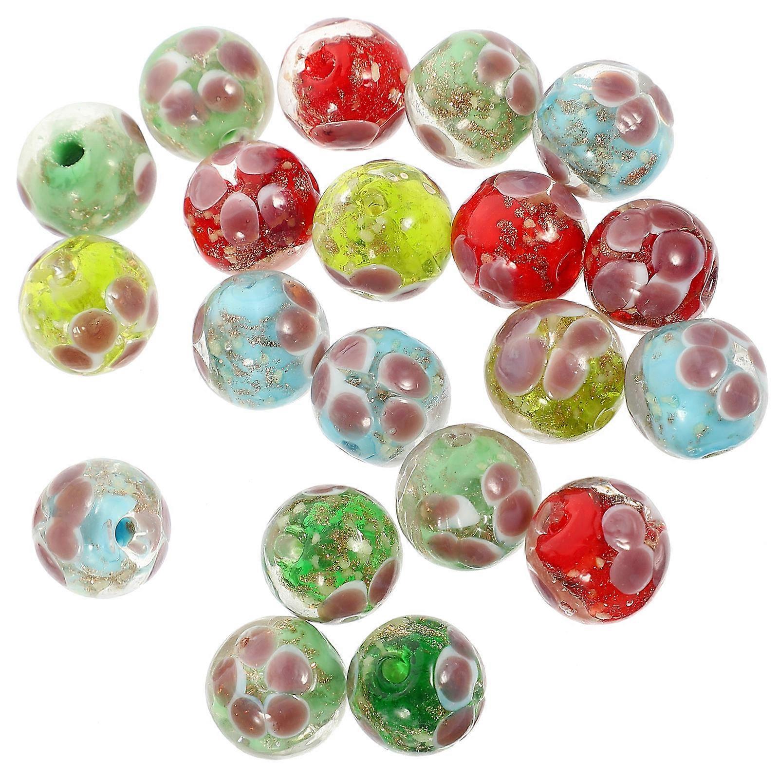 Spacer Beads for Bracelet Making Plum Blossom Petal Shape Assorted Color Durable Material Diy Lovers 20Pcs