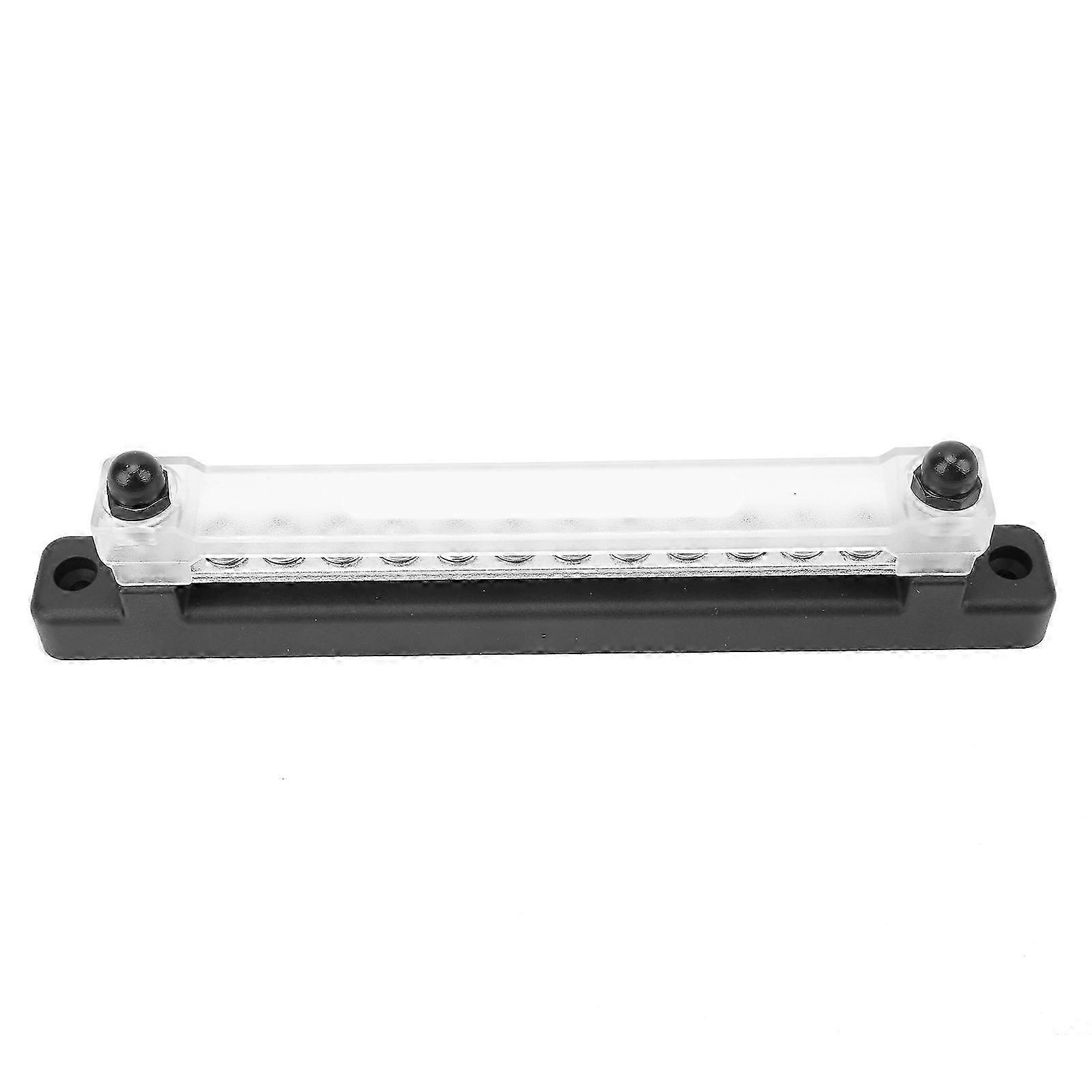 12 Terminal Bus Bar 150A BusBar Block with Transparent Cover for Car Boat Marine Caravan RV 2025