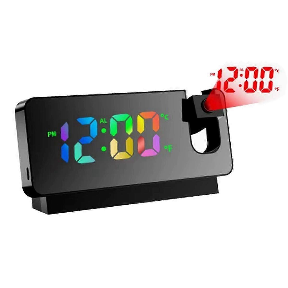 Luminous Mirror Projection Clock LED Large Screen Digital Projection Clock Electronic Projection Al