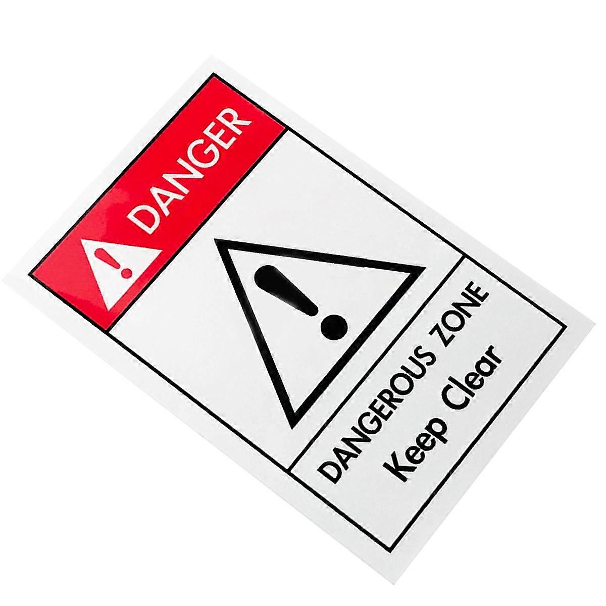 Danger Zone Warning Sign for Warning 2Pcs Machinery Safety Sign