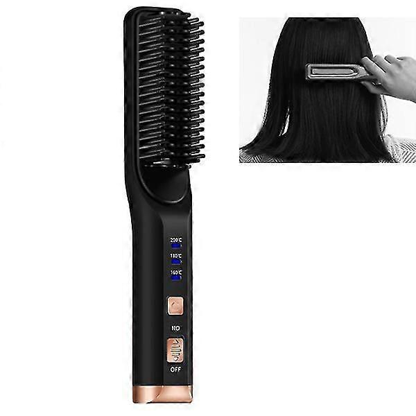 مكواة فرد الشعر متعددة الوظائف مزدوجة الغرض مستقيم مشط الشعر بكرو مقاطع مستقيمة مستقيم كهربائي مستقيم