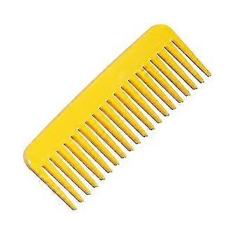 Wide Tooth Comb Anti-static Handleless Comb Thick Smooth Massage (yellow)