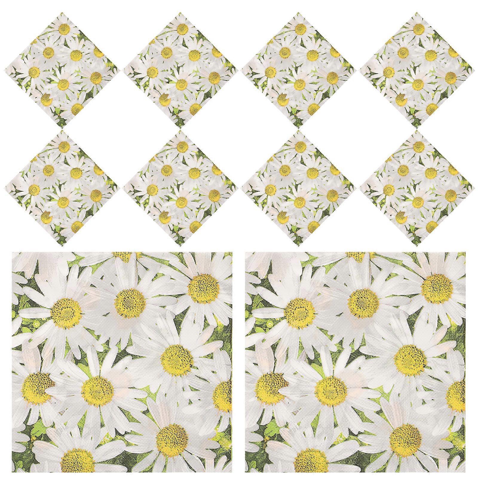 Multi Color Variegated Pattern Napkins Disposable Facial Tissue For Banquet 33 X 33 Cm 80 Pcs