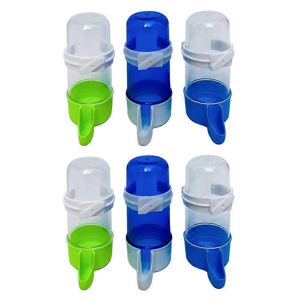 Pet Water Container Tool Automatic Drinking Bowls with 18Pcs for Birds
