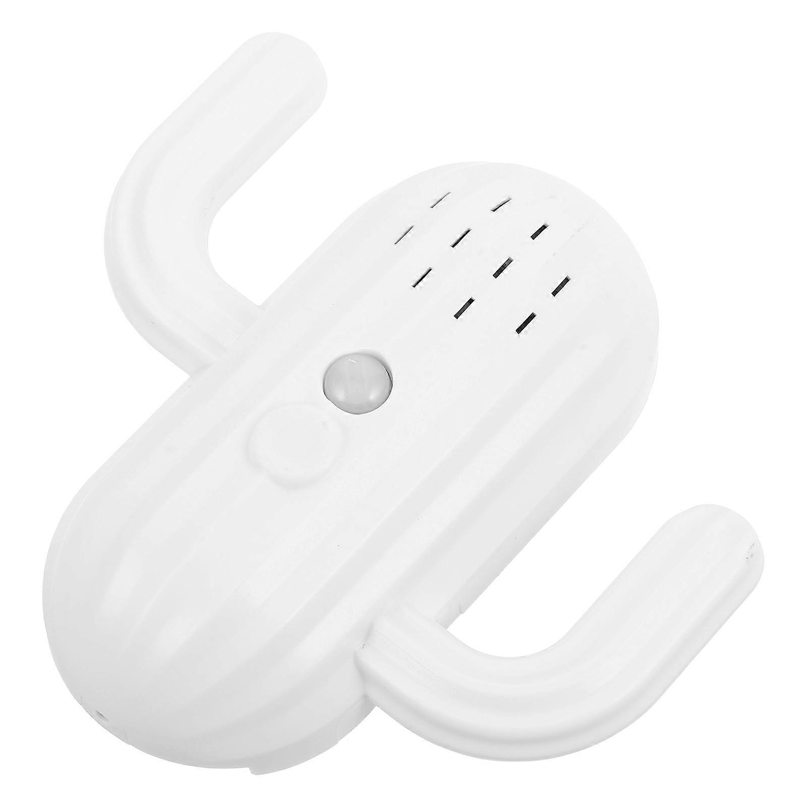 Wall Mounted Key Hook Antiforget Voice Reminder Device For Keys In White Color 3Pcs