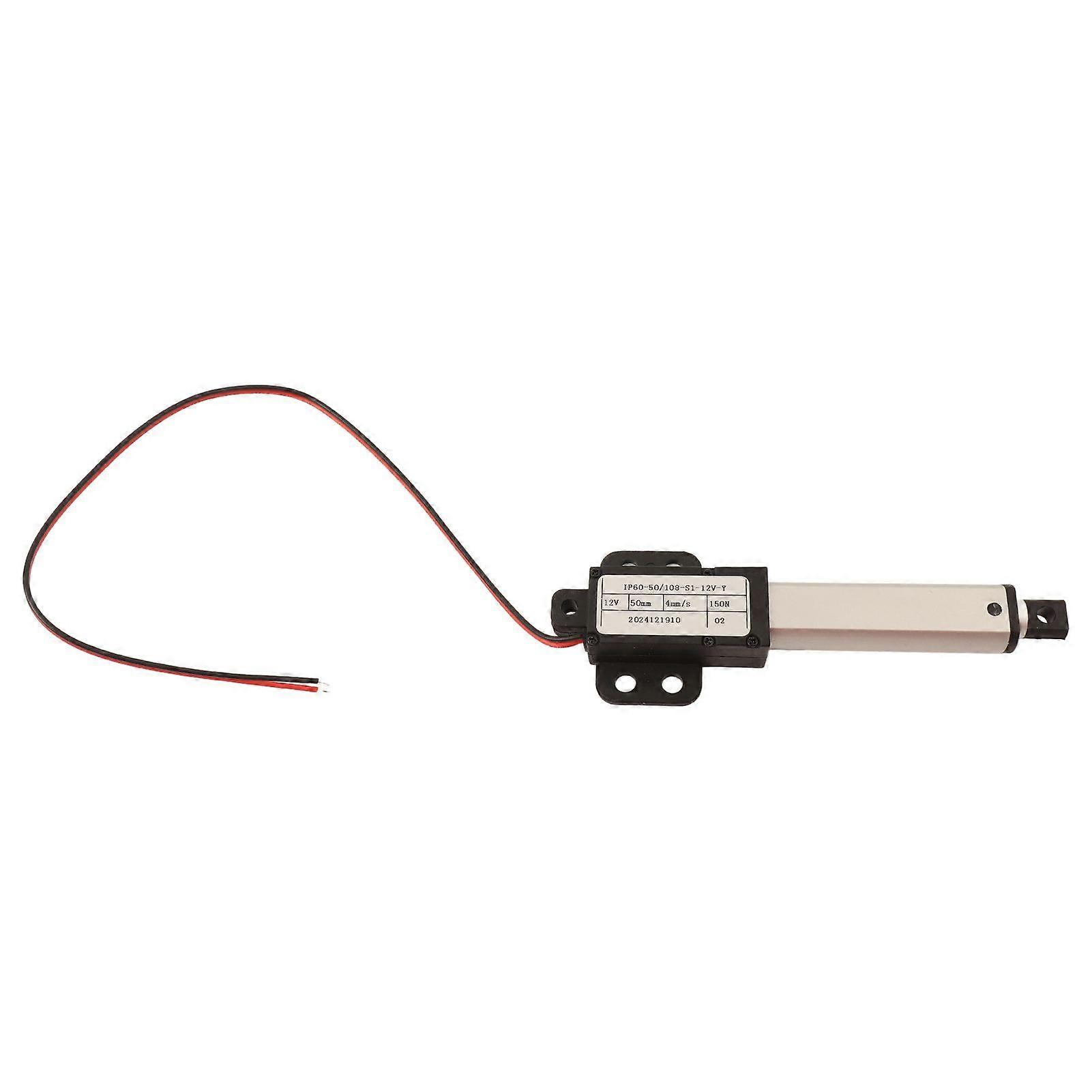 Linear Actuator 50mm 12v DC Low Noise Internal Limit Switch Mini Electric Linear Actuator Motor for Automotive Industry4mm/s-150N