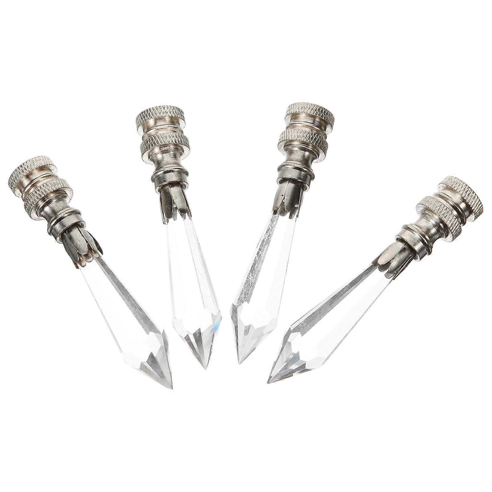 Lamp Finials Glass Table Lamp Caps Knobs for Decorative 8Pcs Set