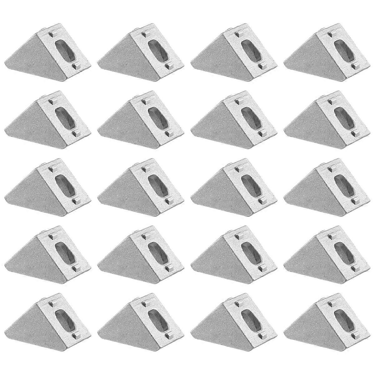 20Pcs 2020 Corner Fitting Angle Aluminum 20 X 20 L Connector Bracket
