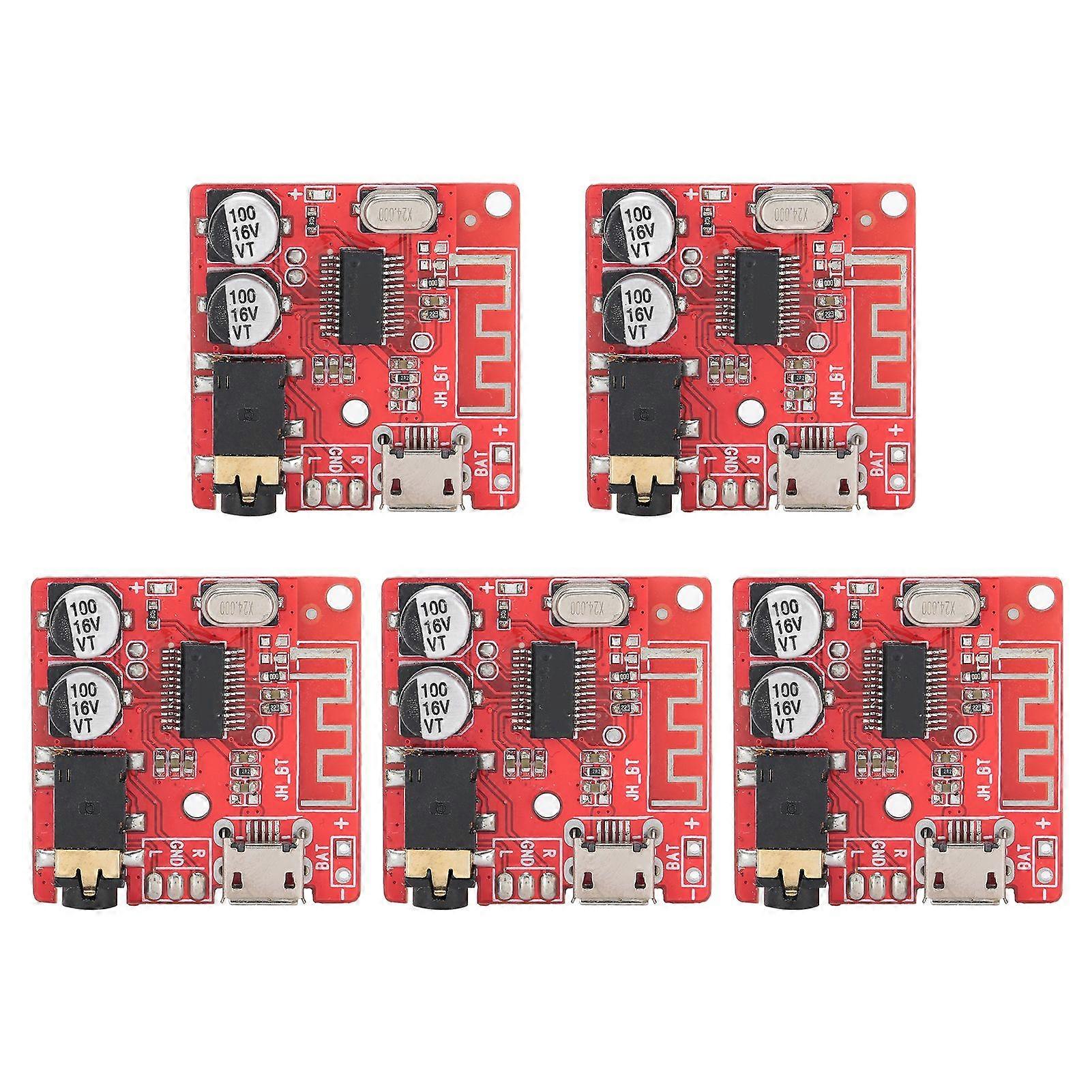 5PCS DIY Bluetooth 5.0 Receiver Board Lossless Decoder Board Wireless Stereo Music Module