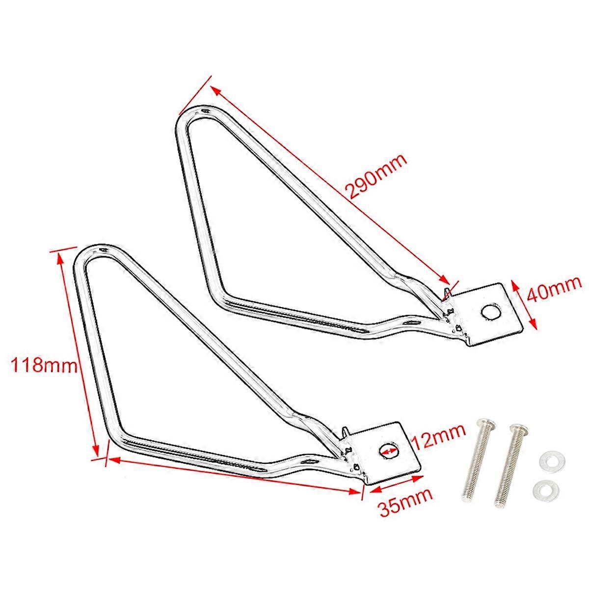 Motorcycle Saddlebags Mount Brackets Support for Silver