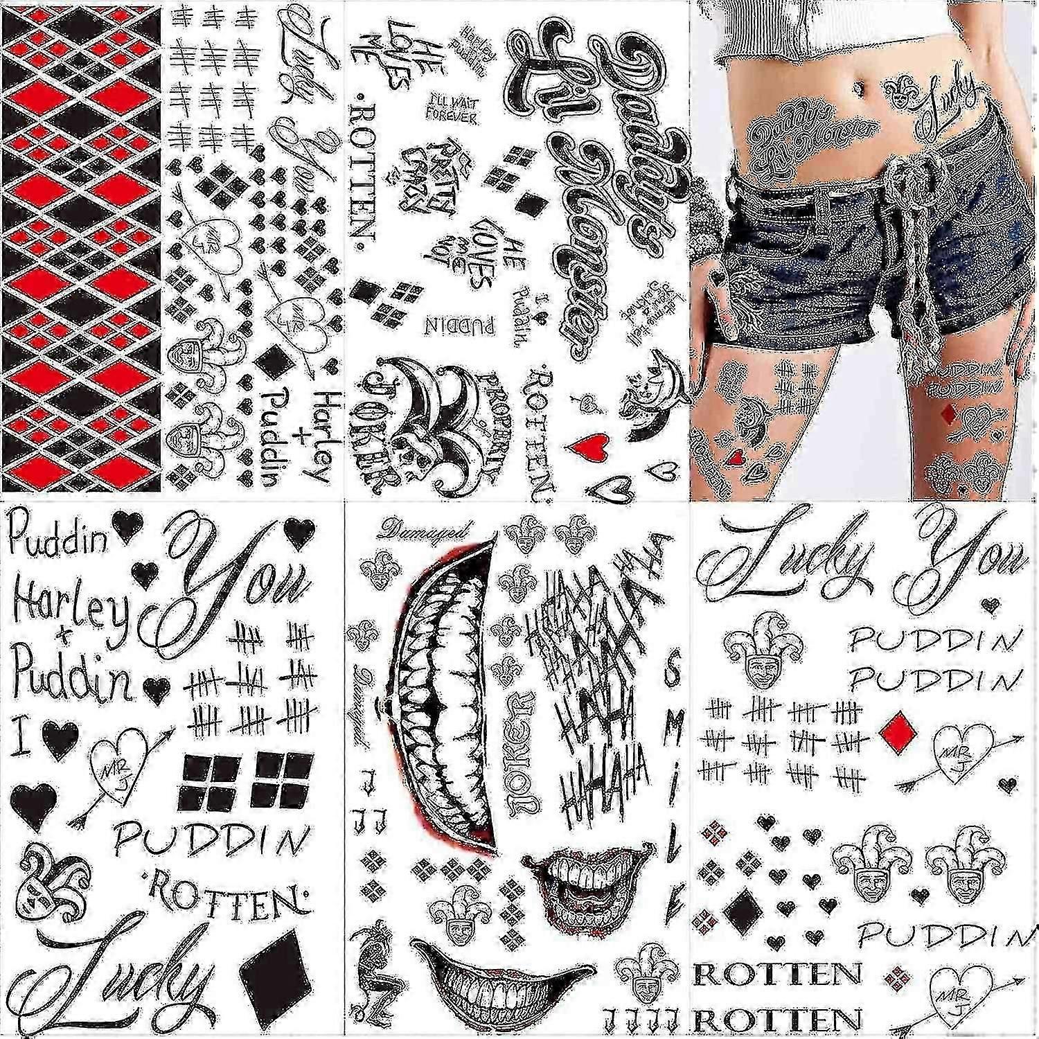 Harley Quinn , 5 Sheets For Halloween