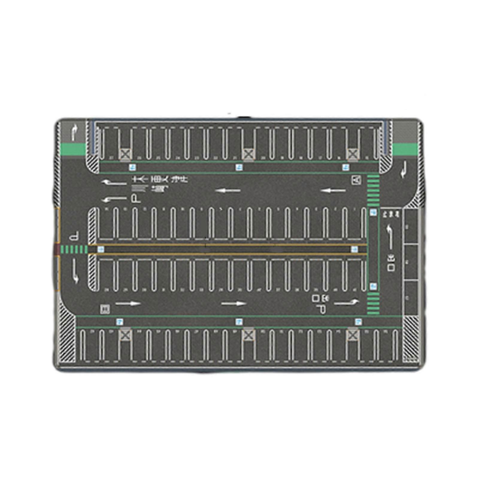 1/64 Scale Diorama Model Car Display Mat - Large Garage Scene Parking Lot Mouse Pad js
