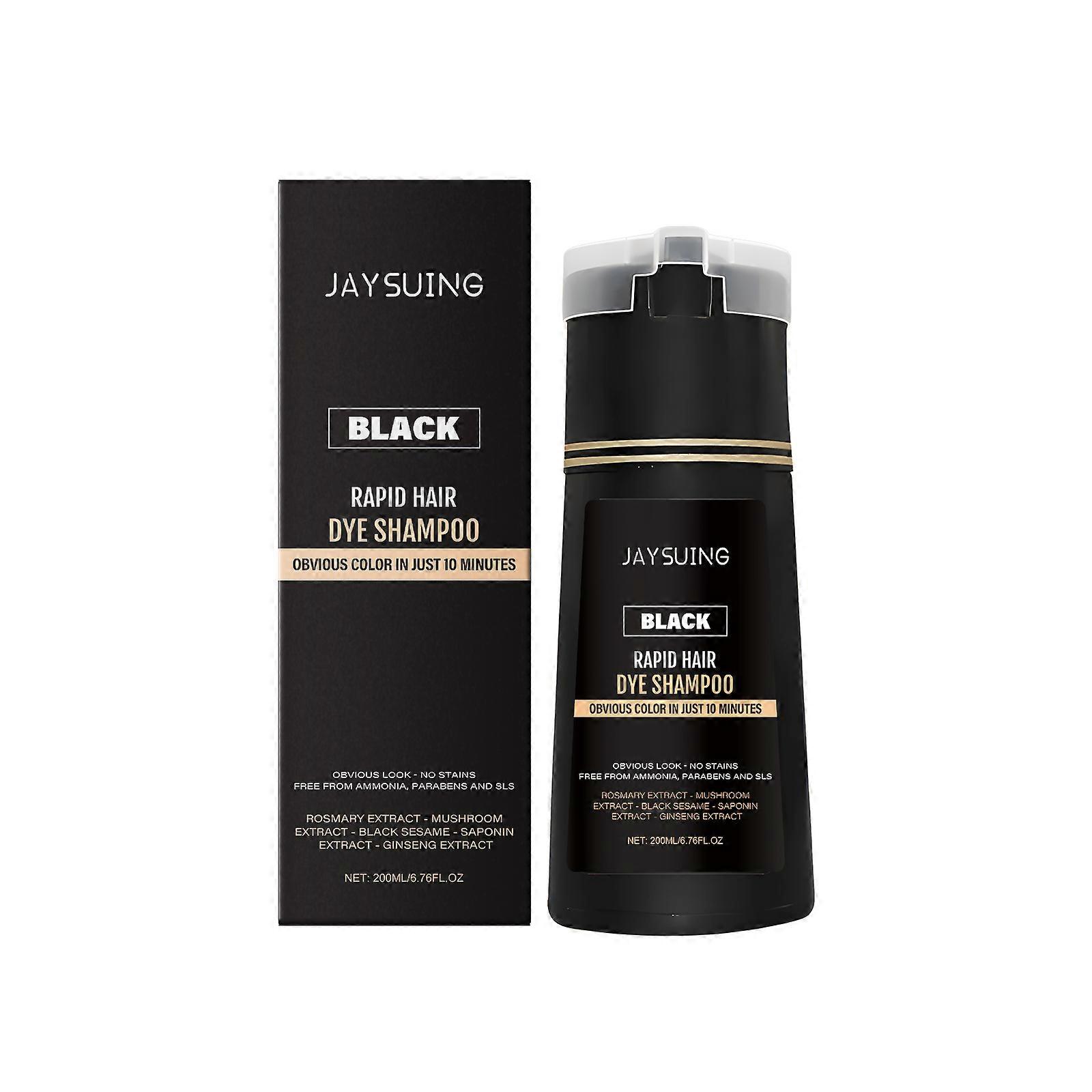 Black Instant Shampoo For Men, Nourishing, Natural And Lustrous, Extracted And Non-Stick To Hands, A Household Shampoo