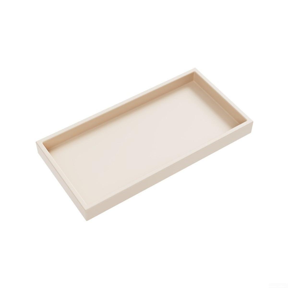 Dishwasher Friendly Silicone Tray White 20x10cm For Kitchen Organization Spill Resistant