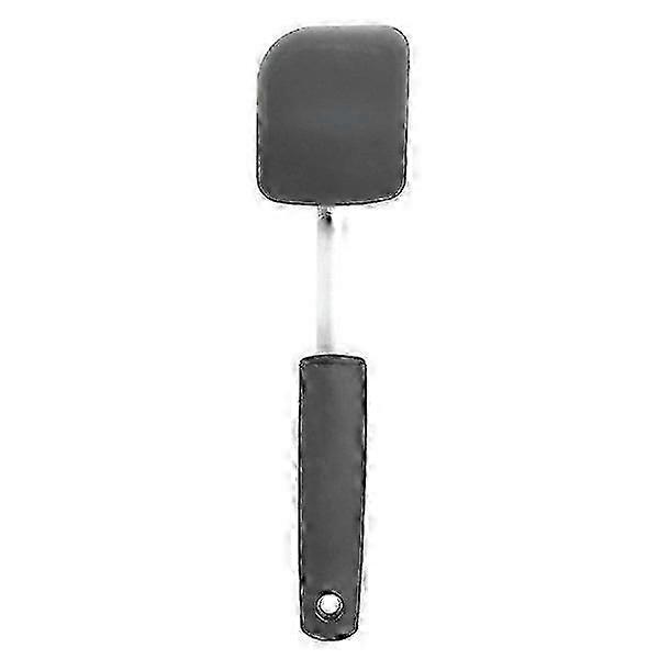 Hot Size Turner Spatula with Stainless Steel Handle 1pcs Black Silicone Small for Non Stick Cookware,26.5*6.5cm