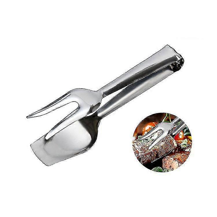 2パックステンレススチールフードトングフォーク&スプーンオールインワン