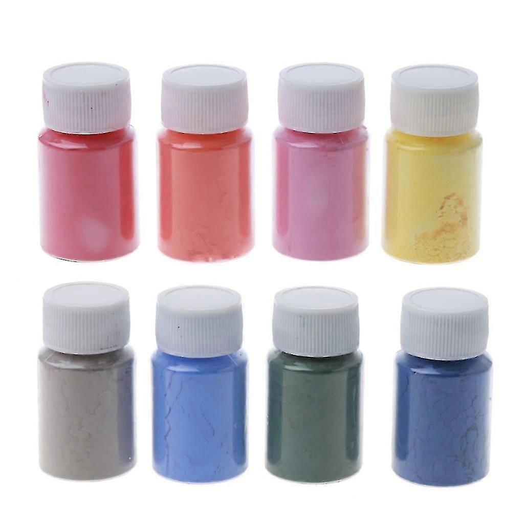 8 Colors Thermochromic Pigment Powder for Temperature Activated Color Changing in Paint, Resin, Epoxy, and Art Projects